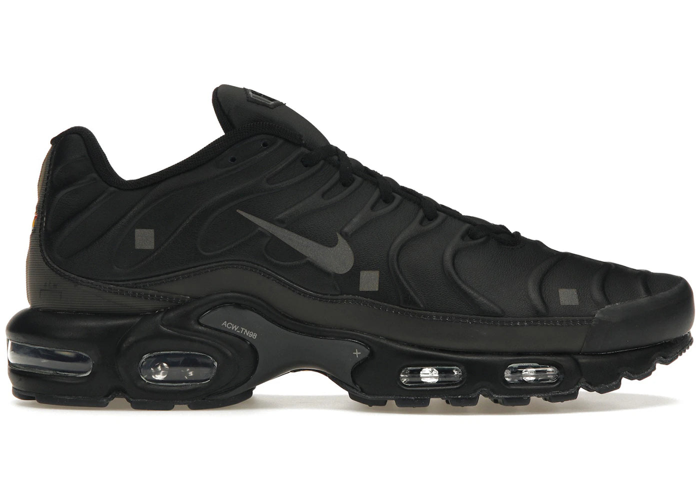 Nike Air Max Plus A-COLD-WALL Schwarz - vue 360