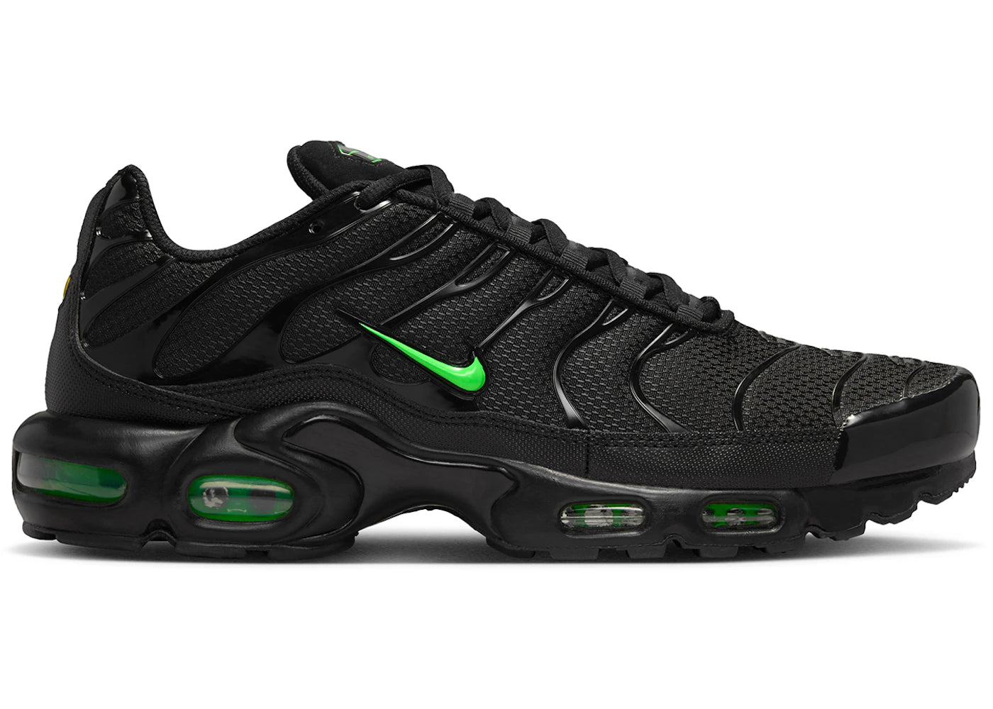 Nike Air Max Plus Black Green Strike - vue 360