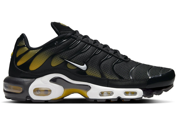 Nike Air Max Plus Black University Gold White sneakers - authentic streetwear shoes