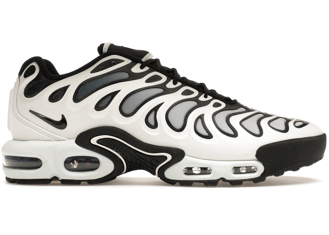 Nike Air Max Plus Drift Weiß Schwarz Metallic Silber - vue 360