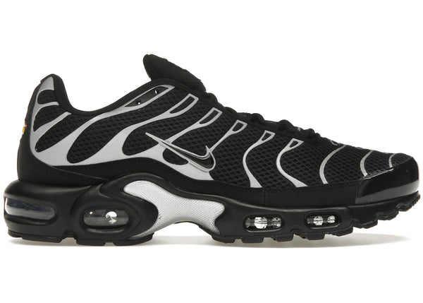 Nike Air Max Plus Premium Black Reflective Silver sneakers - authentic Nike shoes
