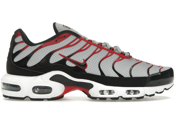 Nike Air Max Plus Pure Platinum Black University Red % sneakers - authentic Nike shoes
