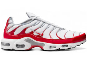 Nike Air Max Plus White University Red Wolf Grey - vue 360