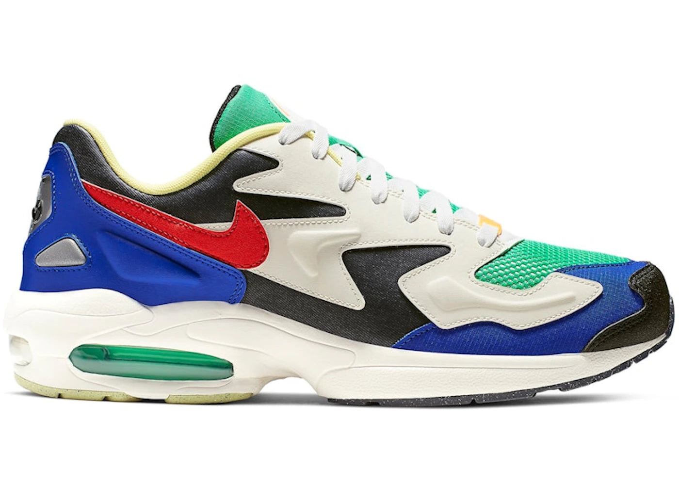 Nike Air Max2 Light Dark Obsidian Sail Racer Blue - vue 360