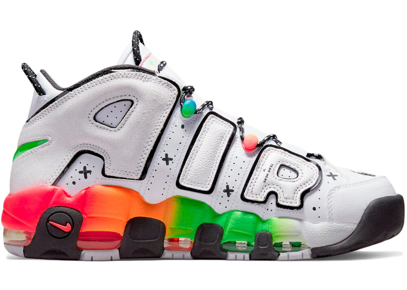 Nike Air More Uptempo Ghost - vue 360