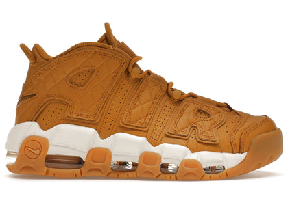 Nike Air More Uptempo Quilted Wheat Gum Light Brown (Women's) sneakers - authentic Nike shoes