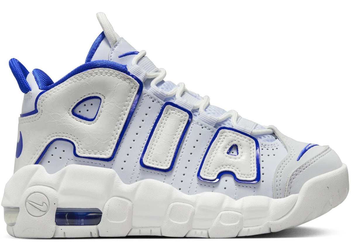 Nike Air More Uptempo Summit White Football Grey Racer Blue (PS) - vue secondaire A