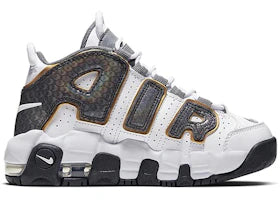 Nike Air More Uptempo White Anthracite Snakeskin (PS) - vue 360