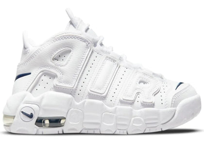 Nike Air More Uptempo White Navy Swoosh (PS) - authentic Nike sneakers