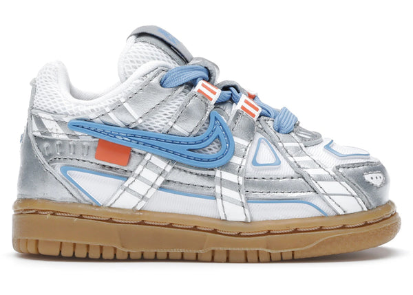 Nike Air Rubber Dunk Off-White University Blue (TD) sneakers - authentic Nike shoes