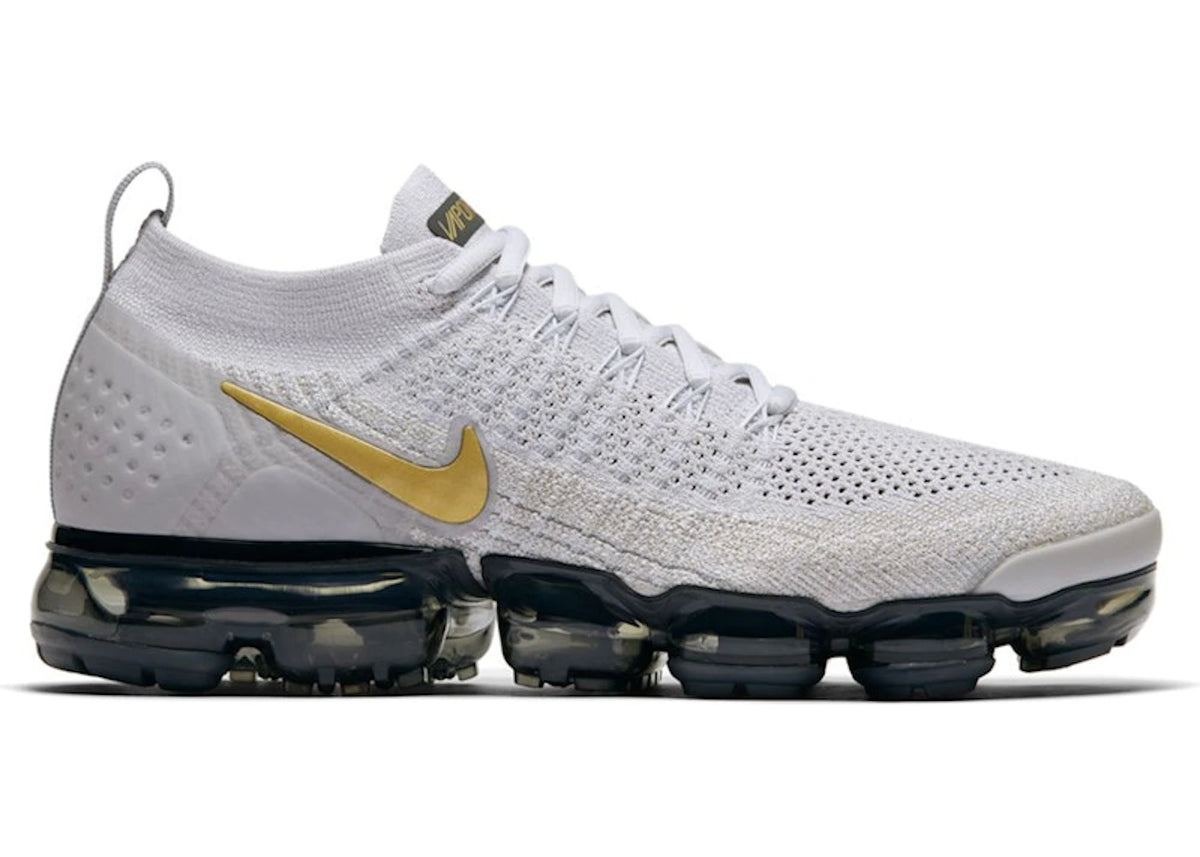 Nike Air VaporMax 2 Vast Grey Metallic Gold (Women's) - vue secondaire A