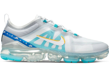 Nike Air VaporMax 2019 White University Gold Wolf Grey - authentic Nike sneakers