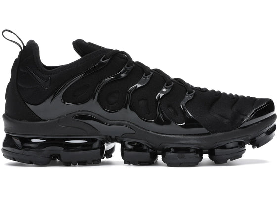 Nike Air VaporMax Plus Triple Black sneakers - authentic streetwear shoes