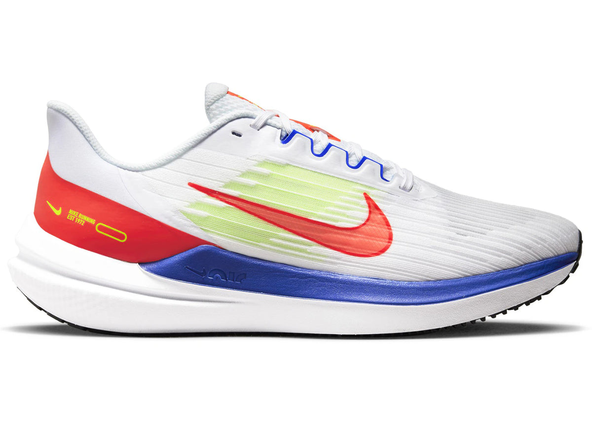 Nike Air Winflo 9 Bright Crimson Racer Blue - vue secondaire A