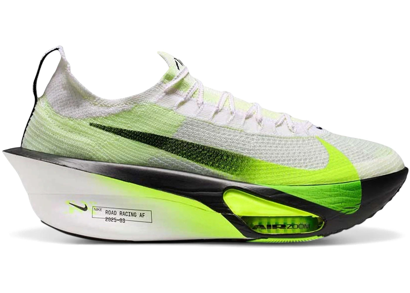 Nike Air Zoom Alphafly Next% 3 White Black Volt - vue 360