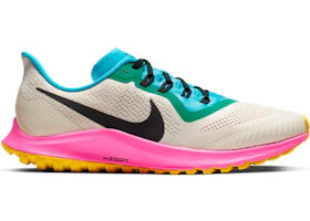 Nike Air Zoom Pegasus 36 Trail Light Orewood Brown Pink Blast Blue Lagoon