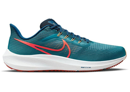 Nike Air Zoom Pegasus 39 Bright Spruce Valerian Blue Cerulean Light Crimson - authentic Nike sneakers