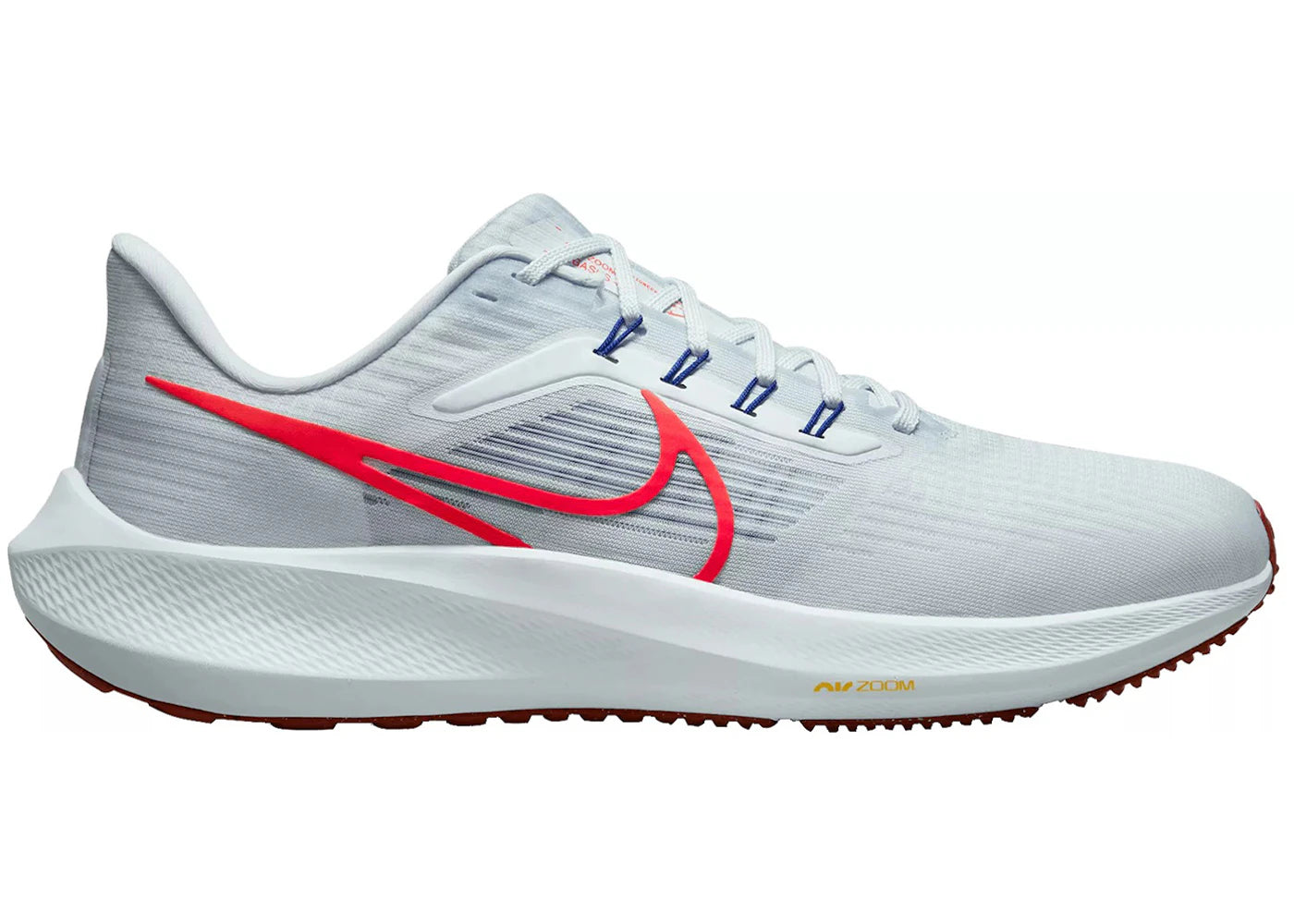 Nike Air Zoom Pegasus 39 Grey Bright Crimson - vue 360