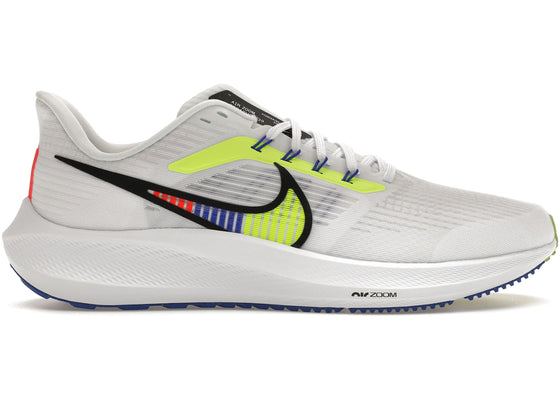 Nike Air Zoom Pegasus 39 PRM White Volt Racer Blue sneakers - authentic Nike shoes