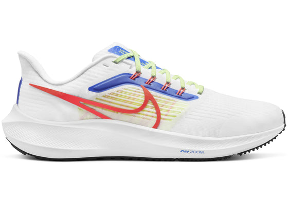 Nike Air Zoom Pegasus 39 White Crimson Racer Blue sneakers - authentic Nike shoes