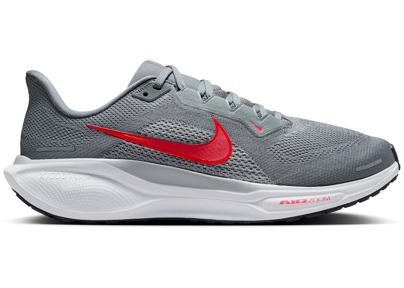 Nike Air Zoom Pegasus 41 Cool Grey Wolf Grey Pure Platinum Bright Crimson - vue 360