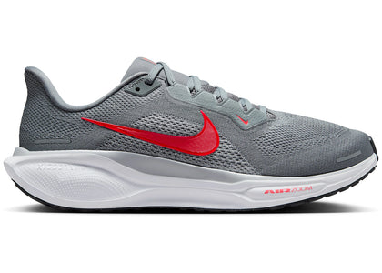 Nike Air Zoom Pegasus 41 Cool Grey Wolf Grey Pure Platinum Bright Crimson - authentic Nike sneakers