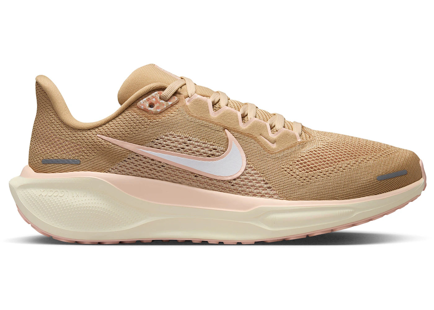 Nike Air Zoom Pegasus 41 Linen Light Orewood Brown Washed Coral White (Women's) - vue secondaire A