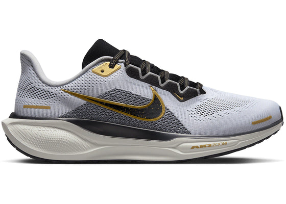 Nike Air Zoom Pegasus 41 White Metallic Gold sneakers - authentic Nike shoes