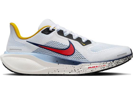 Nike Air Zoom Pegasus 41 White Psychic Blue Speed Red sneakers - authentic Nike shoes