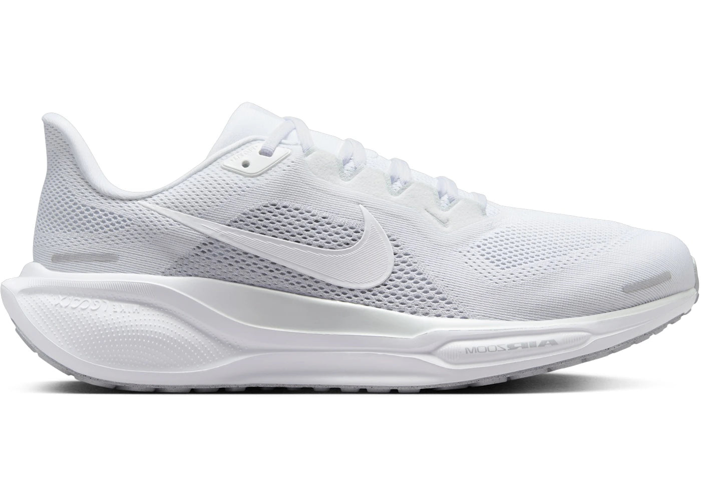 Nike Air Zoom Pegasus 41 White Pure Platinum Metallic Silver - vue 360