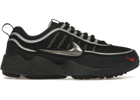 Nike Air Zoom Spiridon Black Metallic Silver sneakers - authentic Nike shoes