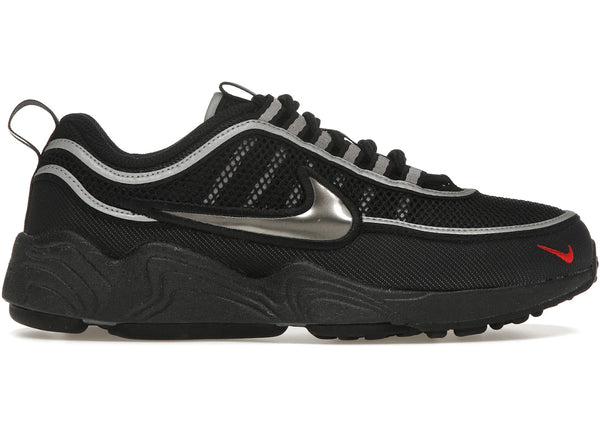 Nike Air Zoom Spiridon Black Metallic Silver sneakers - authentic Nike shoes
