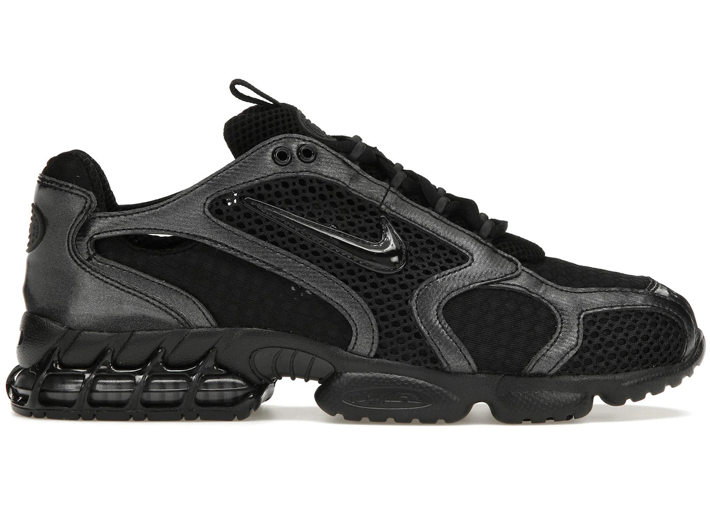 Nike Air Zoom Spiridon Cage 2 Triple Black % - vue 360