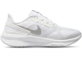 Nike Air Zoom Structure 25 White Metallic Silver (Women's) - vue 360