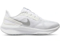 Nike Air Zoom Structure 25 White Metallic Silver (Women's)