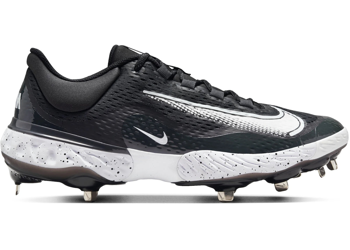 Nike Alpha Huarache Elite 4 Low Black Dark Smoke Grey White - vue secondaire A
