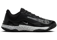 Nike Alpha Huarache Elite 4 Turf Black Pure Platinum Iron Grey (Women's)