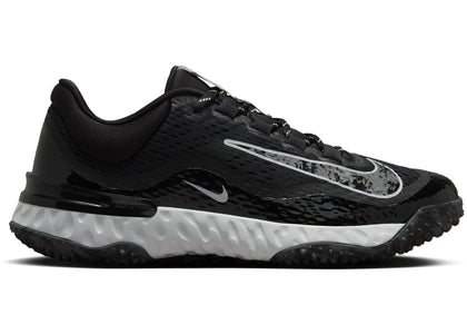 Nike Alpha Huarache Elite 4 Turf Black Pure Platinum Iron Grey (Women's) - authentic Nike sneakers