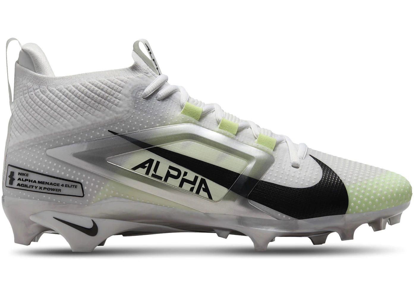Nike Alpha Menace 4 Elite White Photon Dust Black - vue secondaire A