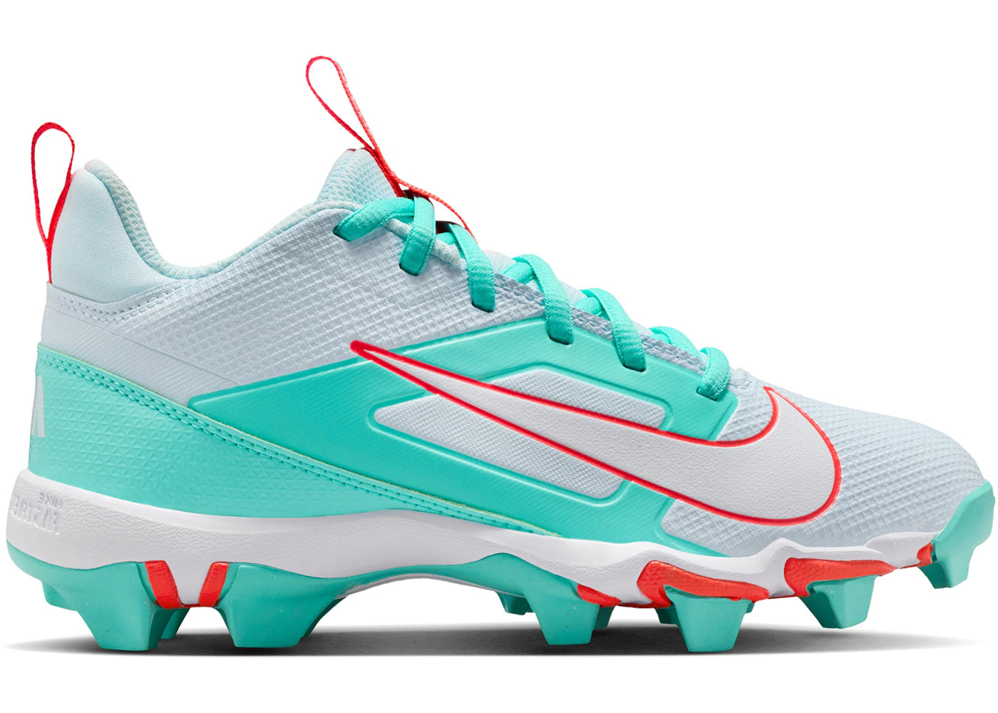 Nike Alpha Menace 4 Shark Glacier Blue Bright Crimson White (GS) - vue 360