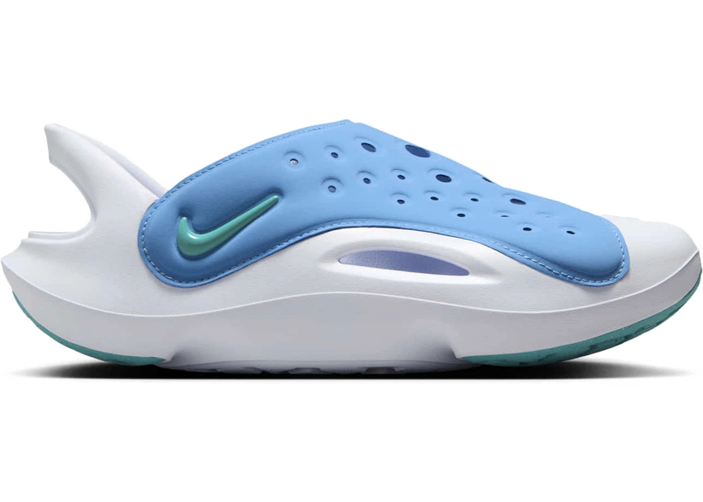 Nike Aqua Swoosh Blue Beyond White Dusty Cactus (PS) - vue 360