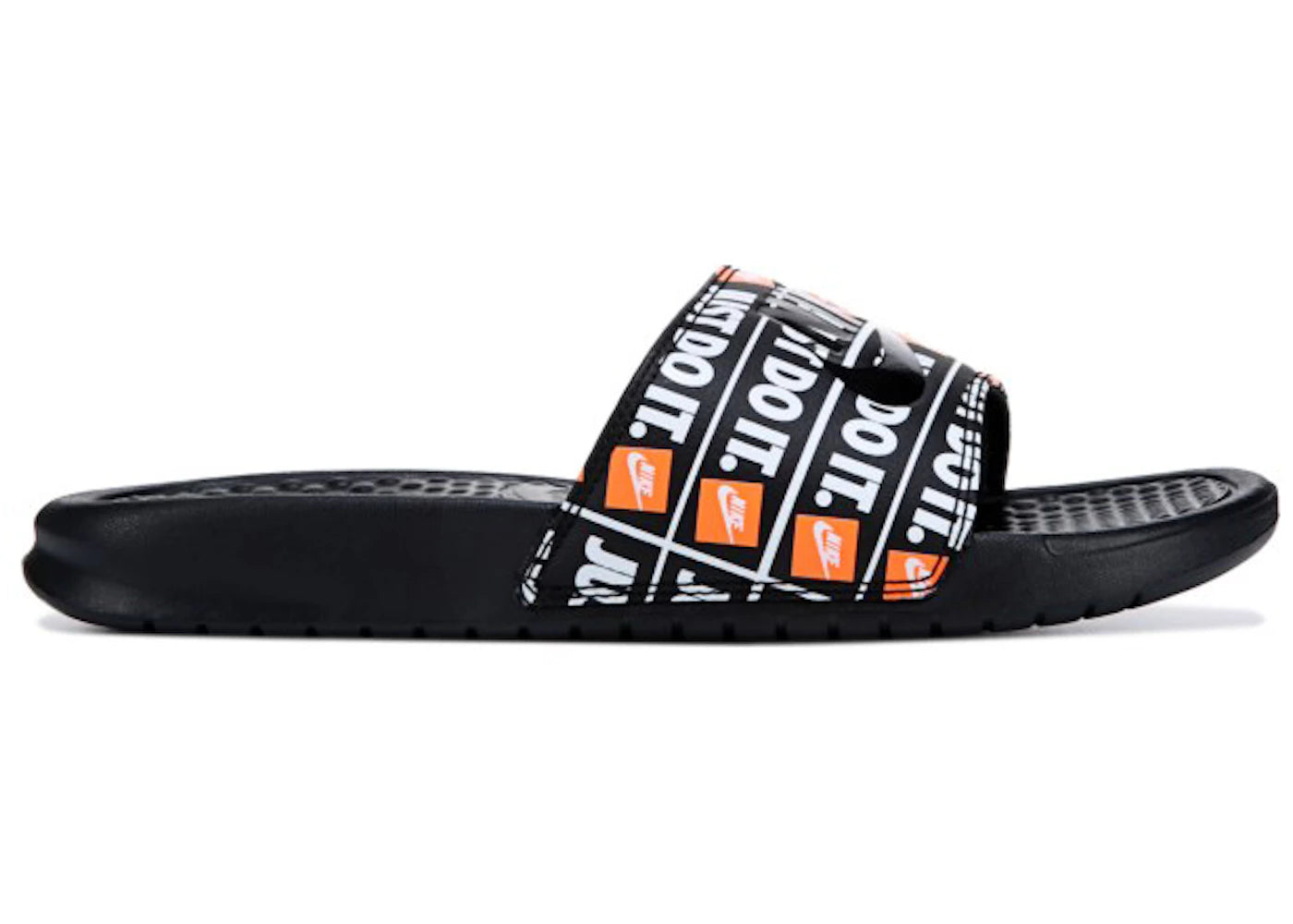Nike Benassi JDI Black Orange - vue 360