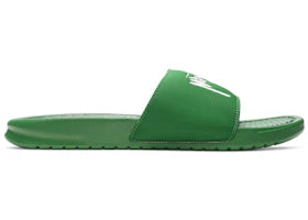 Nike Benassi Slide Stussy Pine Green Sail - authentic Nike sneakers