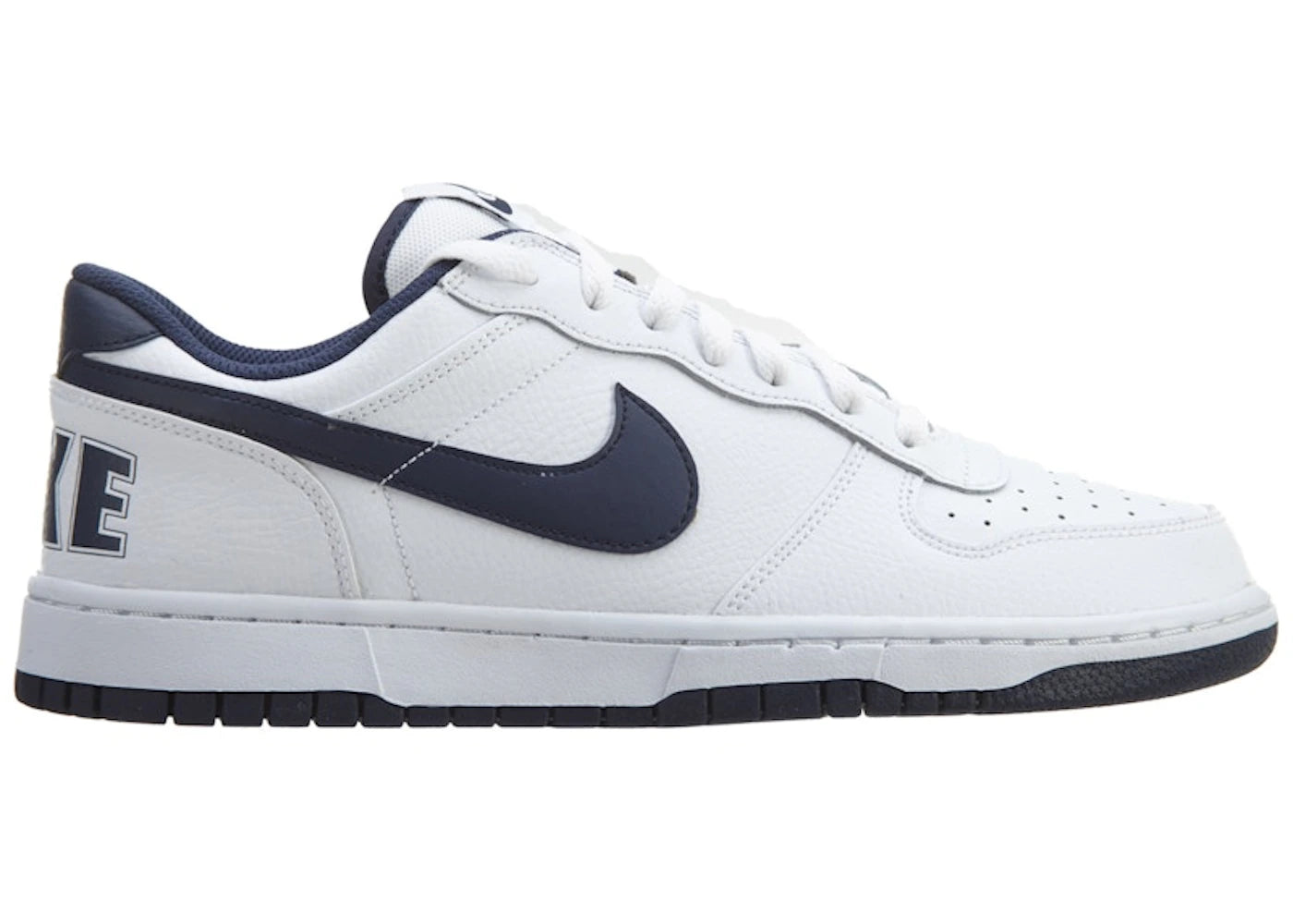 Nike Big Nike Low White Midnight Navy - vue 360