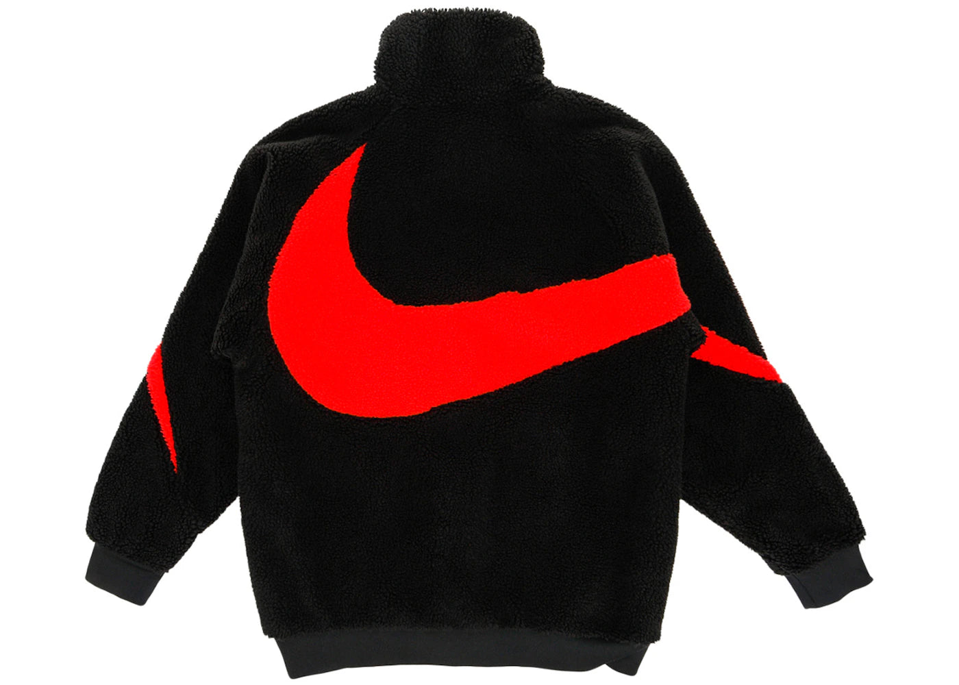 Nike Big Swoosh Reversible Boa Jacket (Asia Sizing) Black Chili Red - vue secondaire B