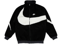 Nike Big Swoosh Reversible Boa Jacket (Asian Sizing) Black White