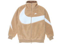Nike Big Swoosh Reversible Boa Jacket (Asia Sizing) Hemp White
