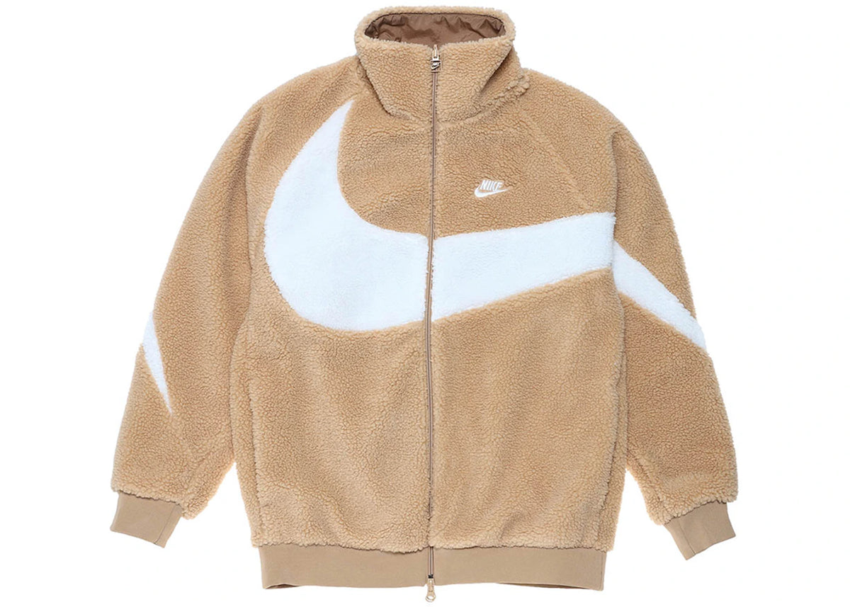 Nike Big Swoosh Reversible Boa Jacket (Asia Sizing) Hemp White - vue secondaire A