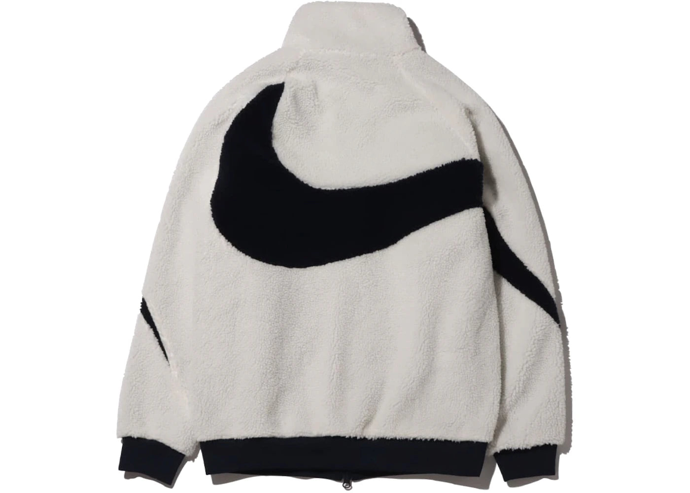 Nike Big Swoosh Reversible Boa Jacket (Asia Sizing) White Black - vue secondaire A