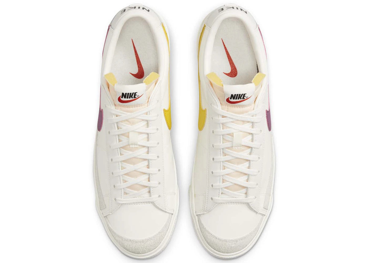 Nike Blazer Low 77 Vintage Sail Light Bordeaux Vivid Sulfur - vue secondaire B